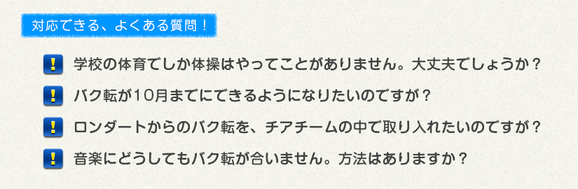 アクロバットクラスへのよくある質問